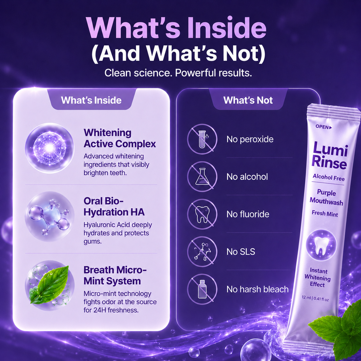 LumiRinse Purple Mouthwash