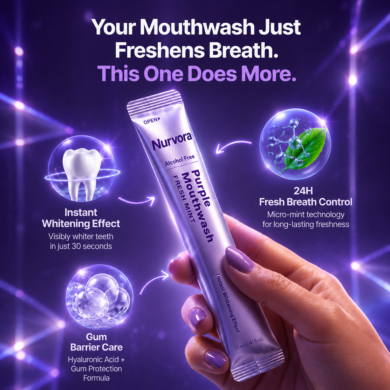 LumiRinse Purple Mouthwash