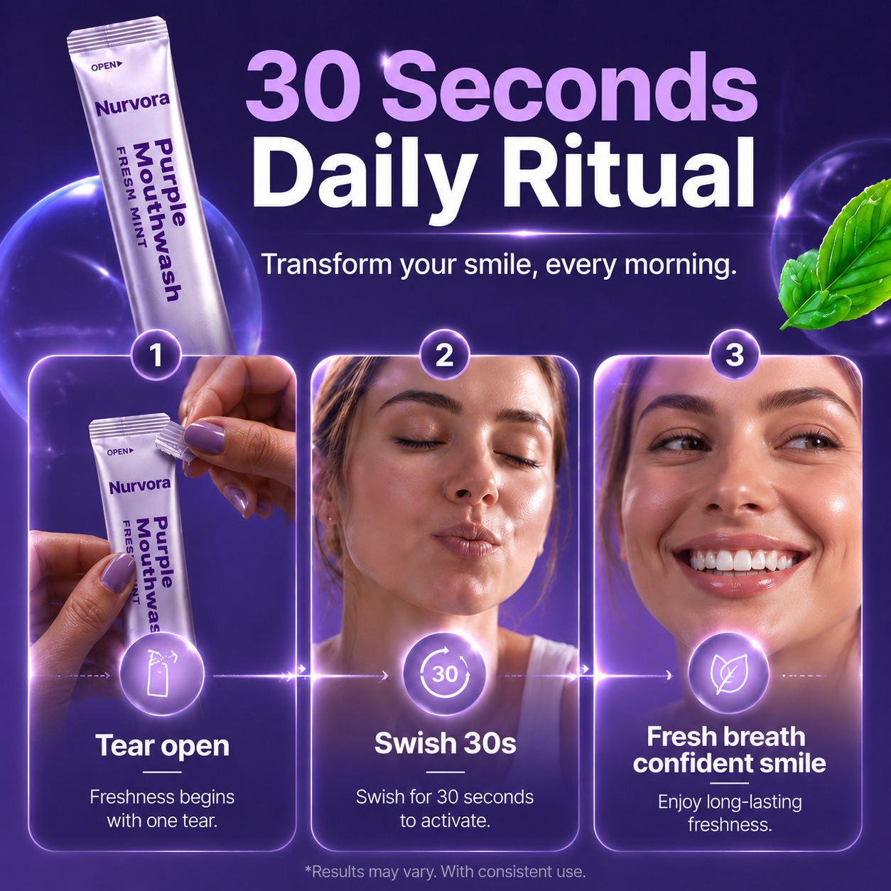 LumiRinse Purple Mouthwash